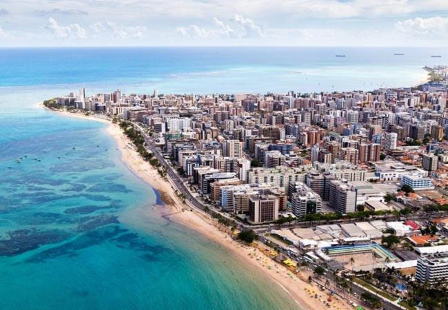 Apartamento 2 Quartos Beira-Mar Ponta Verde - Castelo B Temporada Maceió Exterior foto